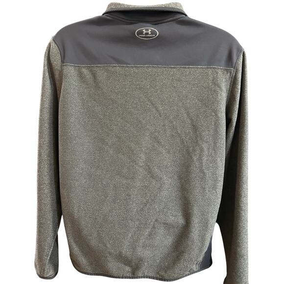 Under Armour Fleece Jacket Mens Large L 1/4 Zip Cold‎ Gear Pullover - Picture 6 of 11
